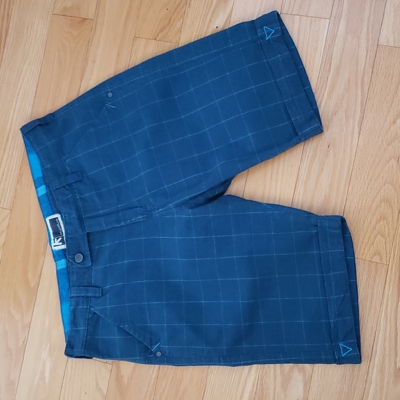 Skunkfunk Frantxoa 100% Cotton Blue/Green Shorts Size 34 - Picture 14 of 14